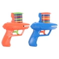 thumbnail image 1 of ColoMX Juego de 2 lanzadores de discos de espuma para niños, juego seguro con lanzador y discos voladores, juguete interactivo para exteriores para niños y niñas., 1 of 7