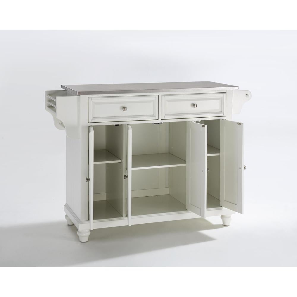 Crosley Furniture Cambridge Stainless Steel Top Full Size Kitchen Island