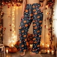 thumbnail image 2 of DHFJKG Womens Halloween Pajama Pants Ladies Pumpkin Ghost Pajamas Cute Soft Loungewear Pants, 2 of 4