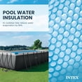 thumbnail image 4 of Intex: Solar Pool Cover - 18' x 9' - Blue, Polyethylene, Insulates Water, Reduce Evaporation, Keep Debris Out, Rectangle Above Ground Pool Accessory, 4 of 6