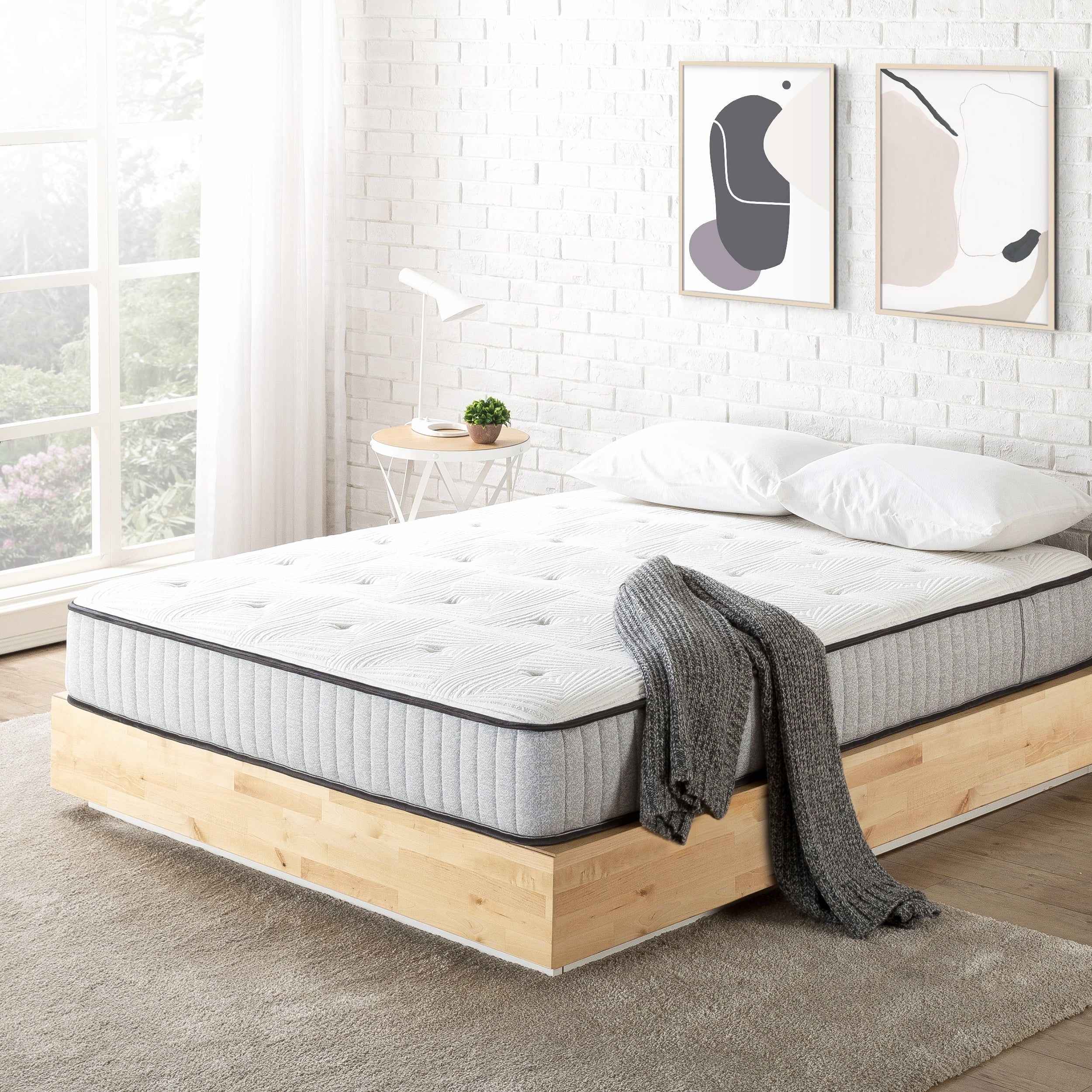 Crown Comfort EIRA 10inch Spring and Gel Memory Foam Hybrid Mattress