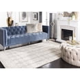 thumbnail image 3 of SAFAVIEH Glamour Aubree Abstract Area Rug, Grey/Ivory, 6' x 6' Square, 3 of 11