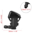 thumbnail image 2 of Unique Bargains 2 Pcs 7T4Z17603A Windshield Washer Nozzle Sprayer Single Hole Replacement for Ford Edge for Lincoln MKX, 2 of 5