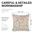 thumbnail image 2 of Cute Bunny Vector Linen Square Throw Pillowcase With Zipper Home Decor 18X18 Inch, 2 of 7