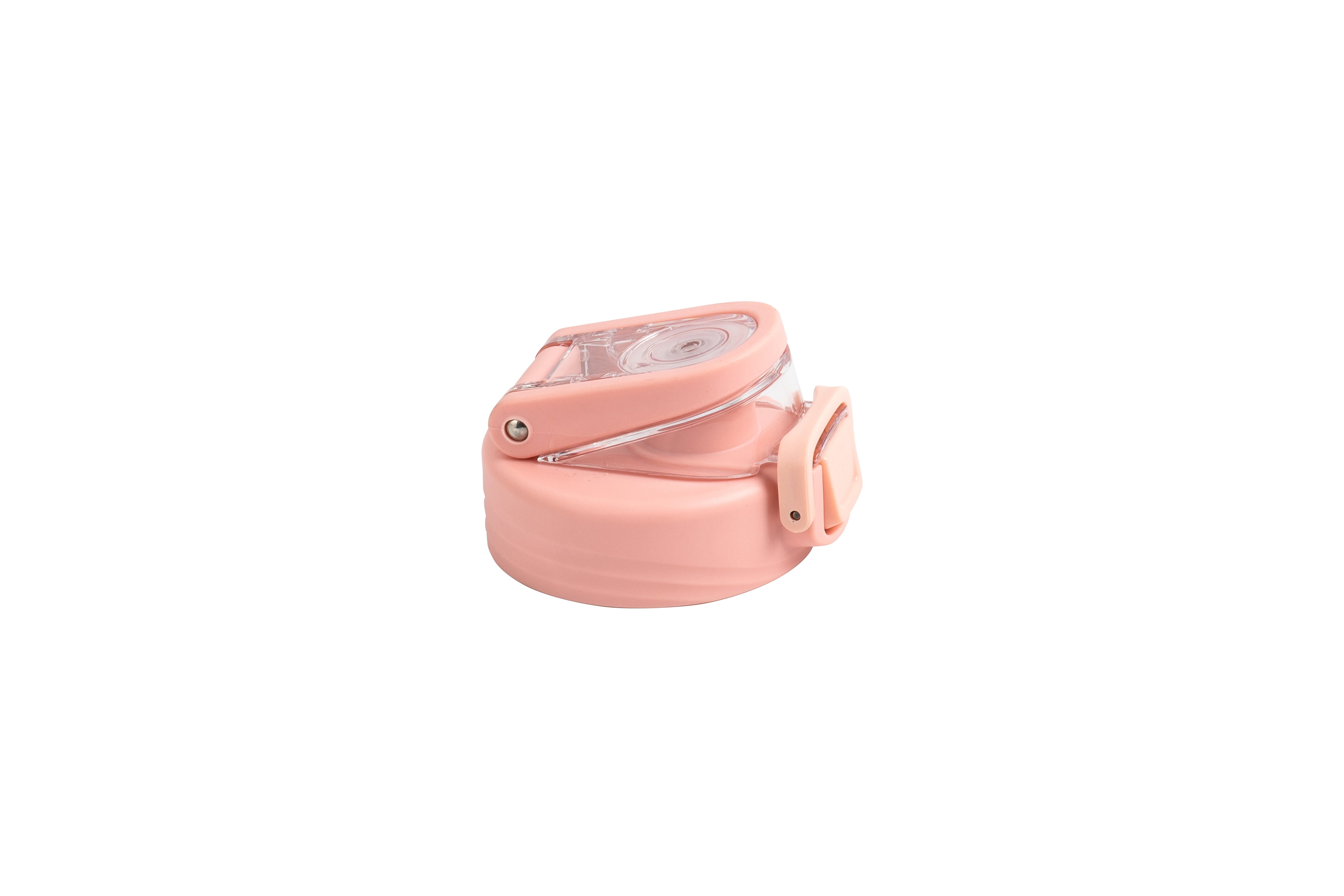 Mainstays 32 fl oz Pearl Blush Solid Print Plastic Water Bottle with 2 Interchangeable Lids