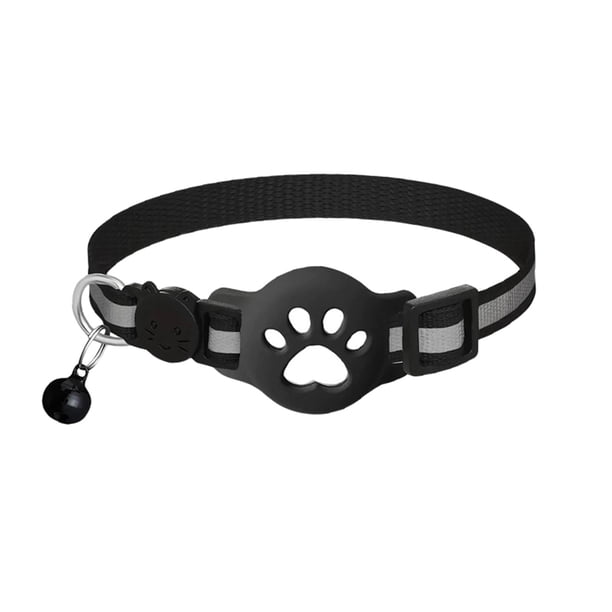 Collar inteligente para gatos con localizador electrónico «Find My», compatible con seguimiento en tiempo real, de silicona, ligero y ajustable para gatos pequeños y medianos