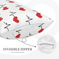 thumbnail image 5 of Fotbe Heartbeat Symbol Pillow Cases - Envelope Closure - Luxury, Extra Soft, Cooling Pillow Covers - Wrinkle, Fade, Stain Resistant-14"x20", 5 of 9