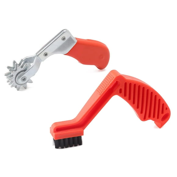 Pro-Grade Polishing Pad Cleaning Kit - Dual-Action Spur & Conditioning Brush for Foam/Wool Buffing Pads, Compatible with DA Polishers & Auto Detailing Tools