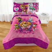 Paw Patrol Skye Comforter, Pink Twin Size Reversible Microfiber Bedding