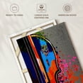 thumbnail image 6 of Elephant Stock Colorful Violin Wall Art - Vertical Canvas Wall Art - Living Room Wall Decor - Music Canvas - Blue And Gray Decor - 34" x 51", 6 of 8