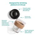 thumbnail image 3 of Tasse à Café en Verre Trempé Réutilisable Tasse de Voyage avec Couvercle Anti-Éclaboussures, 3 of 5
