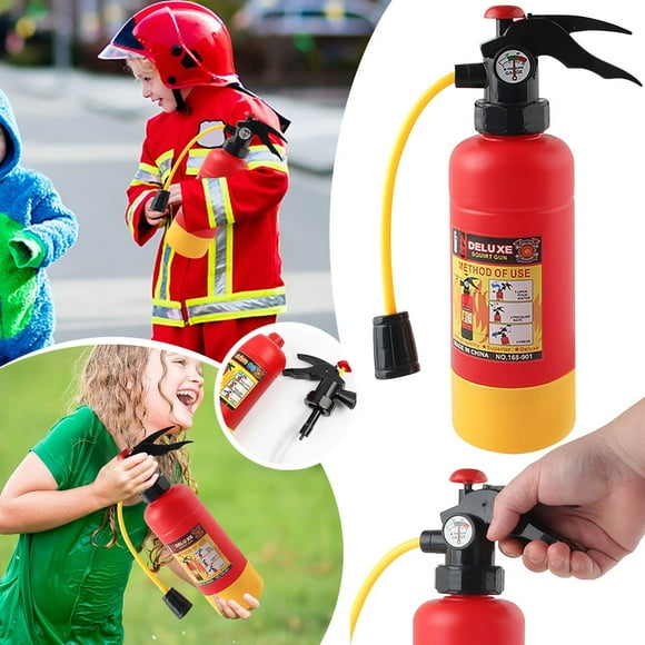 Summer Children's Cartoon Pull Out Fire Extinguisher Water Plastic Children's Novelty And Interesting Shape Water Toys Summer Water Children's Present