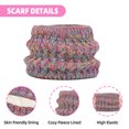 thumbnail image 4 of Tisoloow Toddler Hats Beanie with Pom Knit Neck Warmer Gaiter Mittens Fleece Lined Set Kids Winter Hat Gloves Scarf Set Pink One Size, 4 of 8