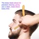 thumbnail image 5 of Maquinilla de afeitar 1 afeitadora manual tradicional profesional de borde recto de acero inoxidable afilada navaja de afeitar plegable cuchillo de afeitar barba para hombres barbero masculino uso dom, 5 of 8