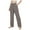 Khaki, variant on UngA Womens Casual Pants Womens High Waist Summer Casual Pants Drawstring Straight Leg Beach Vacation Lounge Pocket Linen Trousers Khaki,2XL