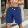 thumbnail image 2 of Men's 5 - Inch Running Beach Shorts - Elastic Waist, with Pockets for Workout, 2 of 4