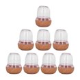 thumbnail image 2 of Uds fundas para pies de silla taburete almohadillas para pies Protector de patas de mesa silenciador grueso transparente redondo S, 2 of 9