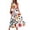 *Multicolor, variant on U Women's Summer Print Sleeveless V Neck Dress,Beach Sundress,Tiered Ruffle Flows Midi Dresses Multicolor,Womens Plus XXL