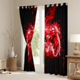 thumbnail image 3 of jejeloiu Teens Video Game Blackout Curtains Set of 2 (52x84 Each),Cartoon Console Gamepad Window Curtains,Red Black Curtains and Drapes For Teens,Breathable Home Decor, 3 of 6