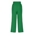 thumbnail image 5 of Kvture Women's Capri Pants Drawstring Casual Palazzo Trousers with Pockets Loose High Waisted Wide Leg Lounge Pants Green XL, 5 of 6