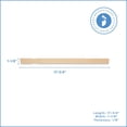 thumbnail image 2 of Wood Paint Stick 18 inch, Pack of 25 Paint Stir Sticks, Jumbo Craft Sticks, Unfinished Wooden Sticks for Garden Markers, by Woodpeckers, 2 of 6