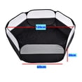 thumbnail image 7 of Small Animal Cage Tent , Foldable Outdoor Indoor Exercise Fence, Mesh Playpen Yard for Rabbit Ferret Guinea - without cover, 7 of 7