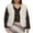White, variant on Rdhnmea Women's Faux Fur Waistcoat Solid Color Open Front Fuzzy Vest