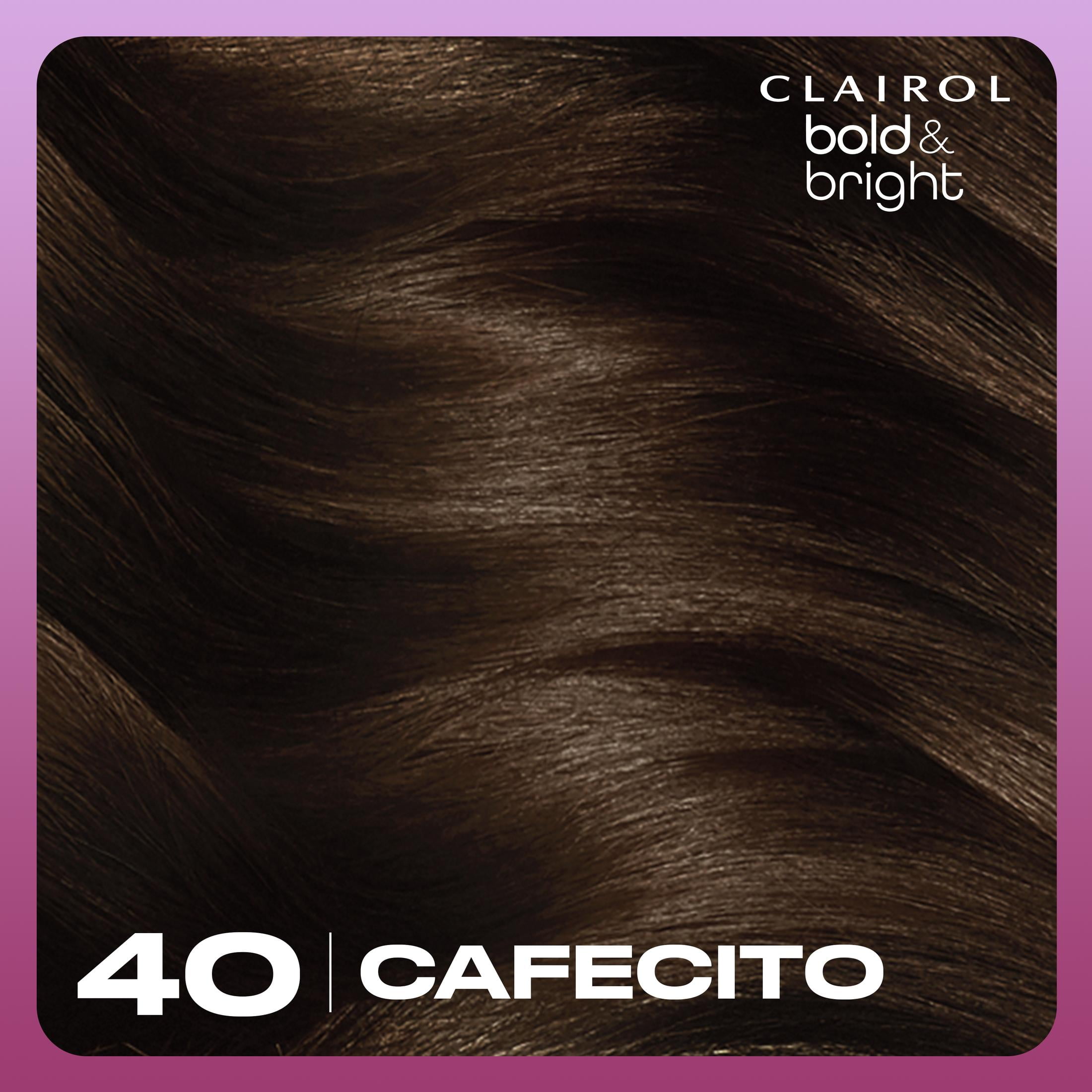 Clairol Bold & Bright Permanent Hair Color Creme, 40 Cafecito, Hair Dye, 1 Application