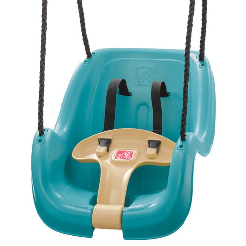 Photo 1 of (minor damage)Step2 Teal Toddler Swing with T-Bar for Child Security with Weather-Resistant Ropes