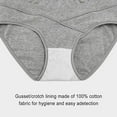 thumbnail image 6 of Ashirexll 6 Pack Womens Maternity Underwear, Healthy Maternity Pregnancy Panties Postpartum Mother Under Bump Underwear Multicolour A XL, 6 of 7
