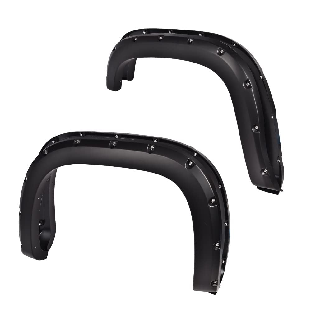 PIT66 Fender Flares Fit for 0713 GMC Sierra 1500, Smooth Matte Pocket