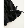 thumbnail image 6 of Jhaoyu Kids Girls Dance Shorts Ruffle Lace Bowknot Pumpkin Bloomers Security Short Panties Black 170, 6 of 7