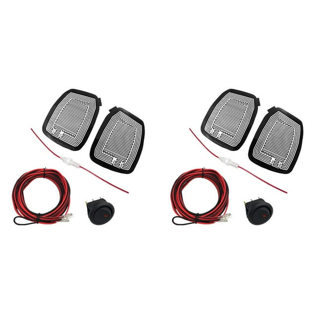 Scienceny 2 Pieces Vehicle Glass Rear-view Mirror 12V Driving Cushion Pad Heater Heated Defoggers Quick Safe Remover Warm DC Type1 Scienceny CBP084133
