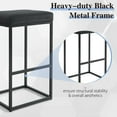 thumbnail image 6 of Summit Living Counter Height 30 inch Bar Stools Set of 2 for Kitchen Backless PU Leather Stools Chairs, Black, 6 of 9