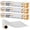 White, variant on Parchment Paper Roll 3 Pack Total 12 in x 49 ft Air Fryer Paper Liners Non Stick Oil Proof Heat Resistant Baking Paper with Cutter for Baking Cooking Grilling and Steaming