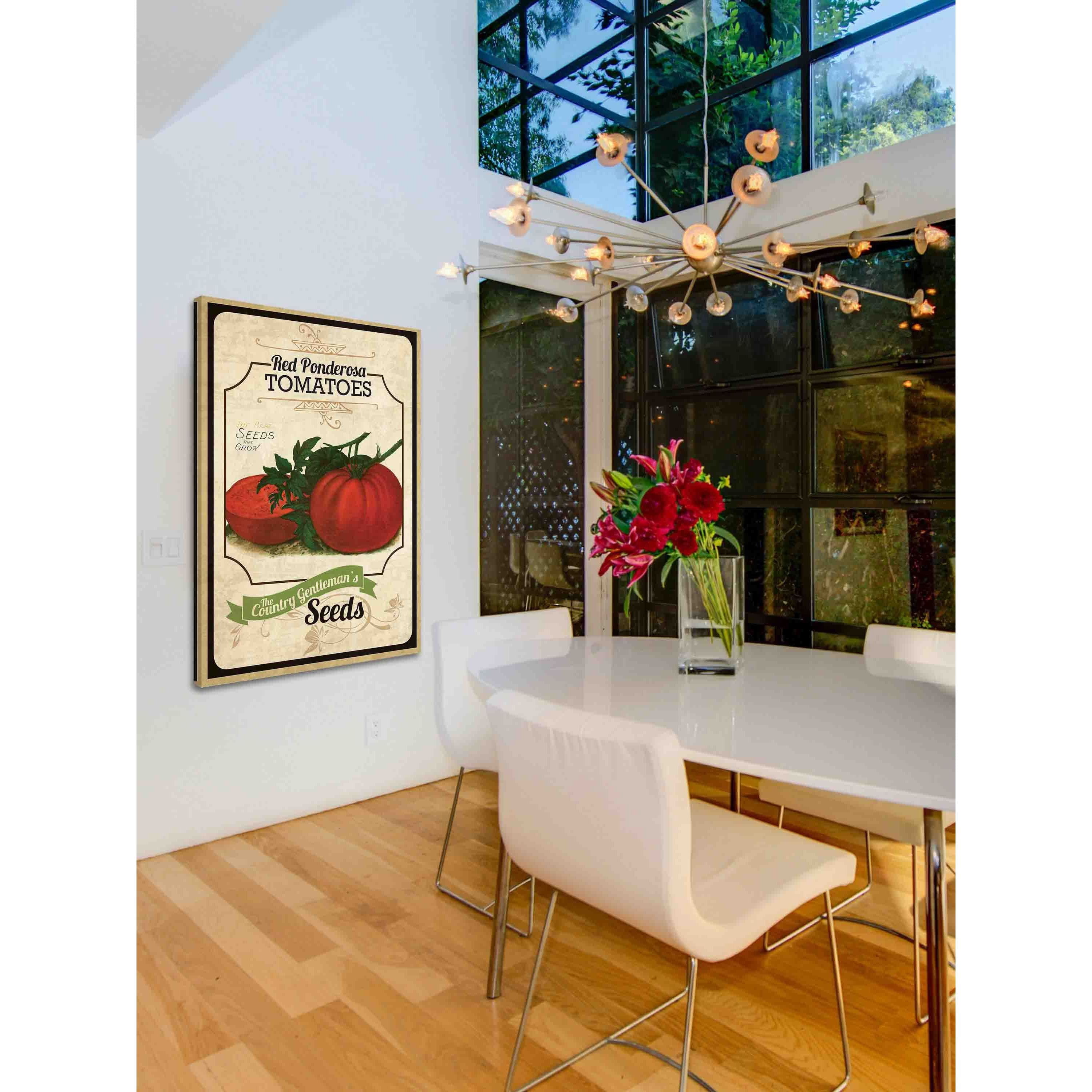 Marmont Hill "Seed Packet Tomato" Painting Print on Canvas