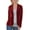 Red, variant on Women'S Velvet Jacket Casual Button Up Lapel Long Sleeve Cardigan Suits Business Coat with Pockets Light Blue S