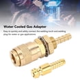 thumbnail image 3 of Water Cooled Gas Adapter, Water Cooled Quick Connector, Portable Brass Welding Torch Connector with Efficient Connection for PTA DB MIG TIG, 3 of 7