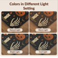 thumbnail image 7 of Design&I 3'x5' Washable Area Rug Low Profile & Durable Daily Traffic Ready Black Orange Halloween Themed Decorative Design Featuring Ghosts, Pumpkins, and Mystical for Home Office, Hallway, 7 of 7