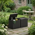 thumbnail image 6 of Devoko 2PCS 32 Gallon Outdoor Resin Deck Box with Seat, 6 of 8