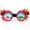 Black, variant on DODOING Steampunk Cosplay Goggles Rainbow Rave Glasses with Crystal Glass Lenses