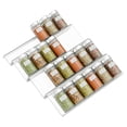 thumbnail image 3 of 4-Tier Drawer Spice Organizer Acrylic Spice Rack Tray Seasoning Bottle Storage Rack Kitchen Drawer Organizer Transparent, 3 of 6