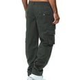 thumbnail image 3 of Frontwalk Fashion Athletic Cargo Pants for Men Straight Leg Sweatpants Trousers Dry Fit Cargo Pants Mens Long Pants, 3 of 3
