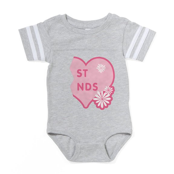 CafePress - Best Friends Pink New_R - Cute Infant Baby Football Bodysuit