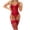 Red, variant on Women Lingerie Bodysuit Set Sheer Lace Push Up Belt Slim Waist Shaping Multi Color Intimate Outfit Honeymoon Date Night Romantic Private Special Occasions