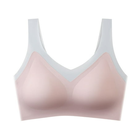 

Mackneog Best Bras for Women Women s Max Support Air Permeable Rose Floral Bra Large Wire-Free Sleep Lace Bra Polyester Push Up Bras for Women