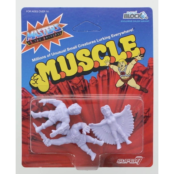 Figuras de acción Masters of the Universe M.U.S.C.L.E., paquete de 3