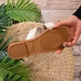 thumbnail image 5 of Wensltd Women's Sandals Summer Casual Retro Beach Outdoor Plus Size Wide Strap Sandals Open Toe Flat Sole Beige, 5 of 9