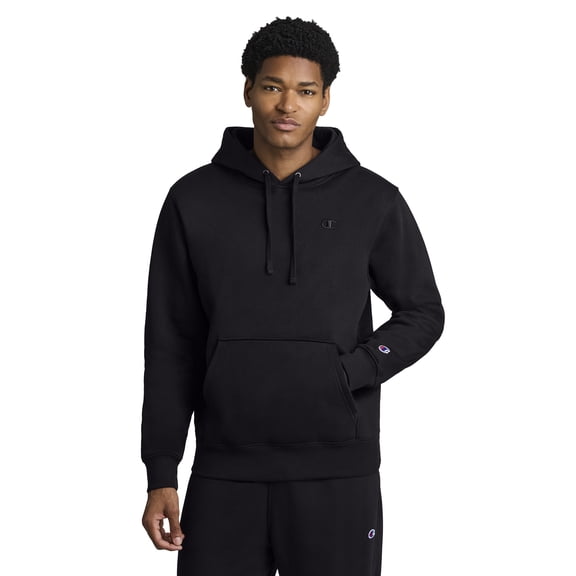 Champion Men's Powerblend Pullover Fleece Hoodie, Standard Unisex Fit, Midweight, C Logo,Sizes S-4XL