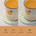 thumbnail image 5 of LNWH Non-Slip Decorative Drink Coasters, Absorbent Traditional Bamboo Seamless Pattern Drink Mats, 6PCS, 5 of 7